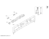Схема №2 SMV50E60EU с изображением Передняя панель для электропосудомоечной машины Bosch 00741727