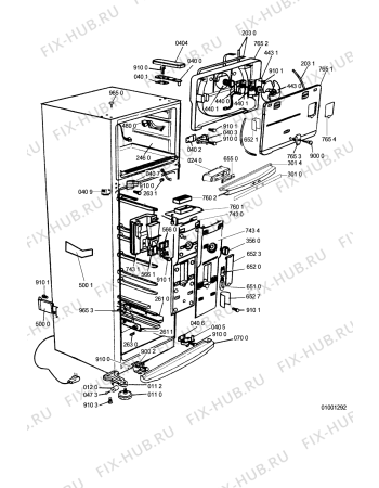 Взрыв-схема холодильника Whirlpool WRM 482 IX - Схема узла