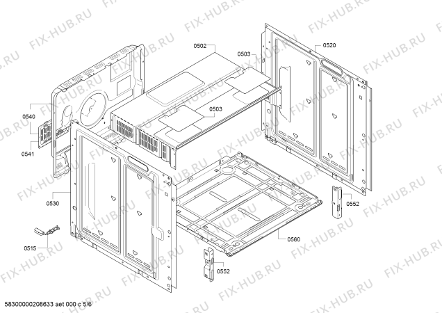 Схема №1 HE010FBR0 с изображением Панель управления для духового шкафа Siemens 11026278