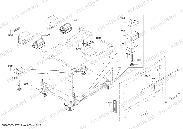 Схема №3 PRL364JDG с изображением Труба для плиты (духовки) Bosch 00687045