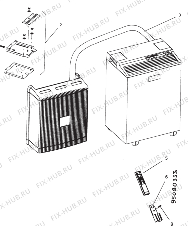 Взрыв-схема кондиционера Electrolux PBE11 - Схема узла Section 2