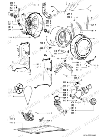 Схема №1 082 WT/GY-MX с изображением Другое для стиральной машины Whirlpool 481221479977