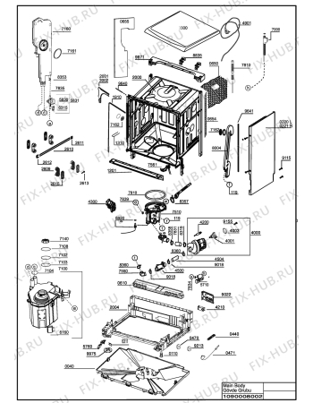 Схема №1 DIN 5839 (7689743942) с изображением Запчасть для посудомойки Beko 1783002700