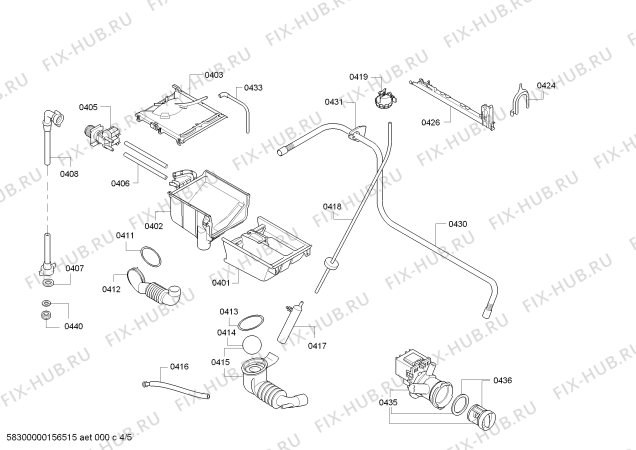 Схема №2 WAE24489EE Maxx 7 VarioPerfect с изображением Бак для стиралки Bosch 00713052