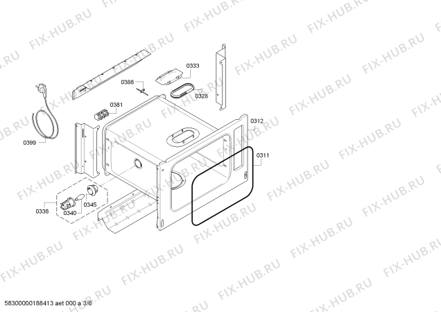 Схема №1 C47D22N0GB с изображением Корпусная деталь Bosch 00608931