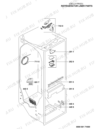Схема №1 KF 600-01 с изображением Блок питания для холодильной камеры Whirlpool 481221848172
