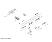 Схема №2 HGA030D50 с изображением Панель управления для духового шкафа Bosch 11025611