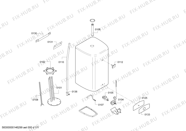 Схема №1 RDG5013TR с изображением Термометер для водонагревателя Bosch 00619596
