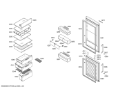 Схема №1 KG36NVP20 с изображением Дверь морозильной камеры для холодильника Siemens 00687771
