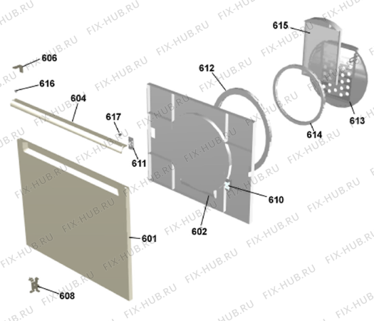 Взрыв-схема стиральной машины Gorenje T780 NO   -Stainless (900002672, TD44NO) - Схема узла 06