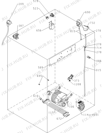Взрыв-схема стиральной машины Gorenje W7523 (565923, PS10/23120) - Схема узла 04
