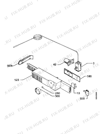 Взрыв-схема холодильника Aeg ANTO2492-4KG - Схема узла Thermostat