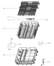 Схема №1 GS64314XS (369311, GORENJE#9) с изображением Ящик (корзина) для электропосудомоечной машины Gorenje 559039