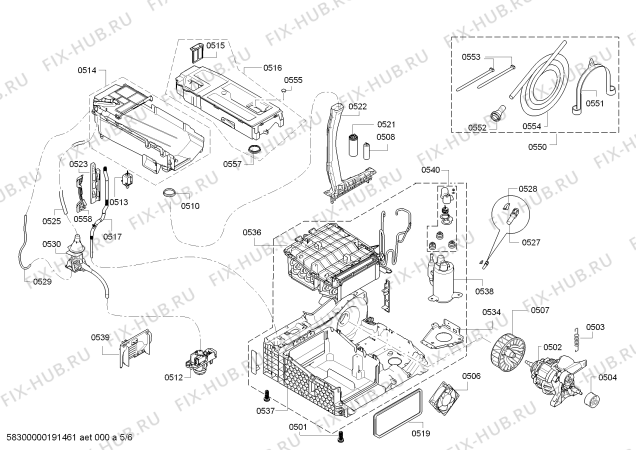 Взрыв-схема сушильной машины Bosch WTW83238EE - Схема узла 05