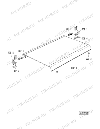 Схема №1 AKM 164 WH с изображением Панель Whirlpool 481925998564