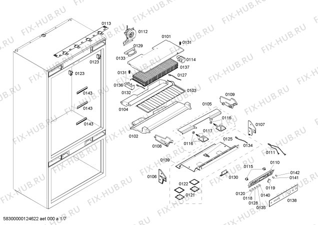 Схема №3 RY491700 с изображением Монтажный набор для холодильника Bosch 00663059