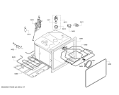 Схема №2 B46C74N3AU с изображением Нагревательный элемент гриля для духового шкафа Bosch 00745297