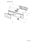 Схема №1 AWG 5081/K с изображением Ручка (крючок) люка для стиралки Whirlpool 482000010464
