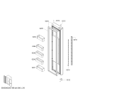 Схема №1 KA96FS70TI Added Value с изображением Дверь для холодильной камеры Siemens 00716422