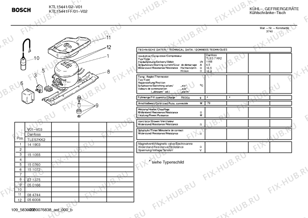 Схема №1 KTL15423GB с изображением Дверь для холодильной камеры Bosch 00472749