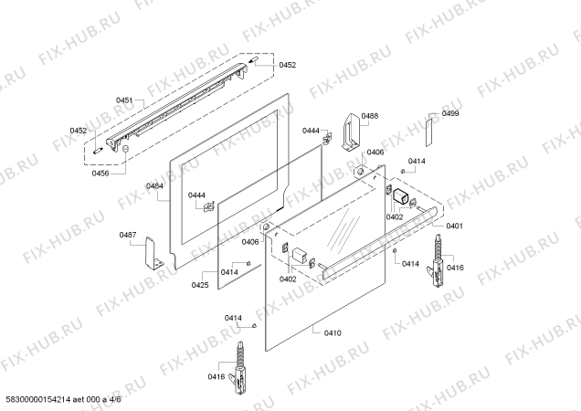 Схема №3 HB56AB560C с изображением Кабель для плиты (духовки) Siemens 00621443