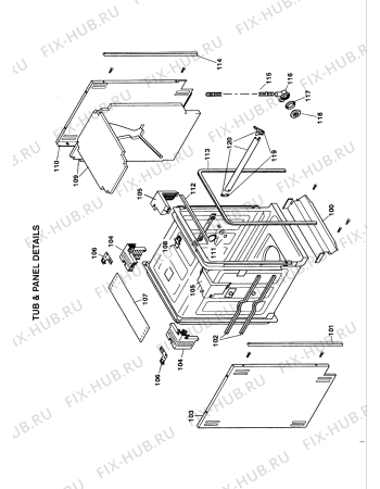Схема №2 BC20 (F035577) с изображением Шарнир для посудомоечной машины Indesit C00211272