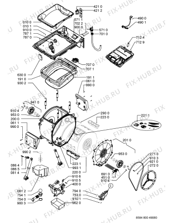 Схема №1 PTL 810 с изображением Микромодуль для стиральной машины Whirlpool 480111103688