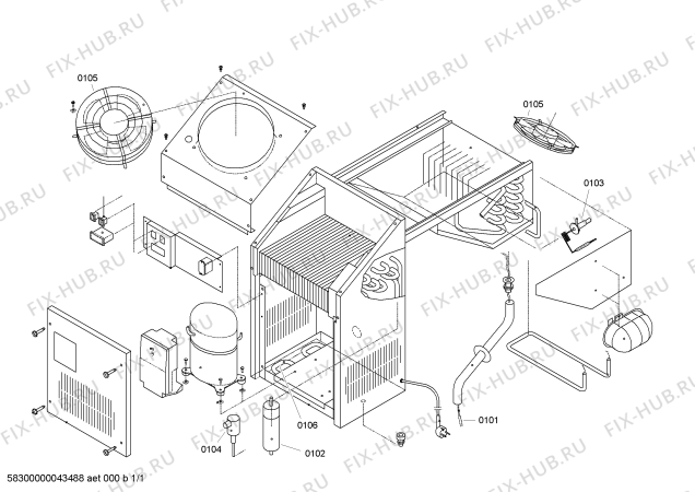 Схема №1 VKM1200K с изображением Осушитель для холодильной камеры Bosch 00482152