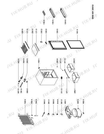 Схема №1 ARL 702/G с изображением Рамка для холодильника Whirlpool 481941879568