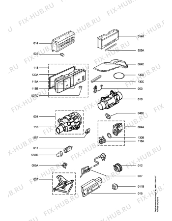 Взрыв-схема посудомоечной машины Arthurmartinelux ASF2790 - Схема узла Electrical equipment 268