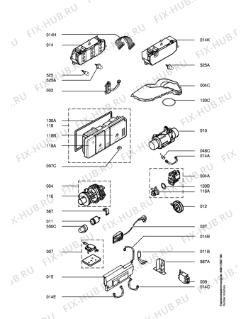 Схема №2 FAV80820W с изображением Сенсорная панель для посудомоечной машины Aeg 1110995709
