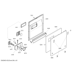 Схема №2 SGI45M92EU с изображением Передняя панель для электропосудомоечной машины Bosch 00662109