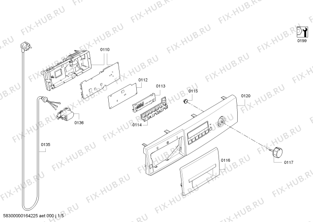 Схема №1 WLG2426WOE Maxx 5 с изображением Силовой модуль для стиралки Bosch 11016855