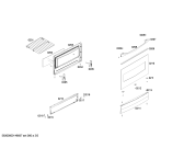 Схема №1 FG102K13SC с изображением Дверь для духового шкафа Bosch 00668879
