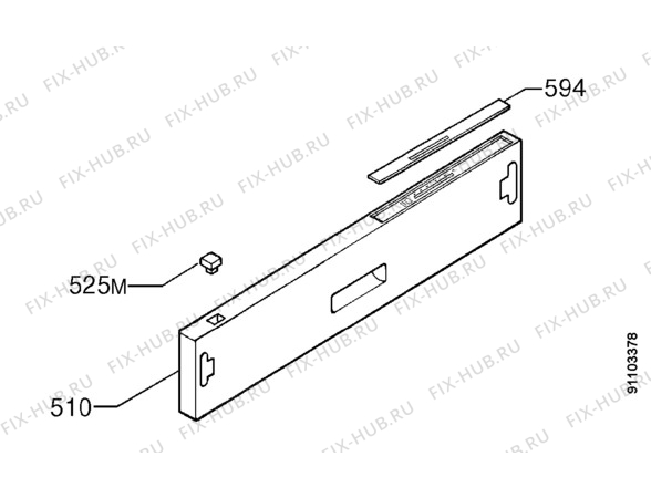 Взрыв-схема посудомоечной машины Zanussi ZD852I - Схема узла Command panel 037