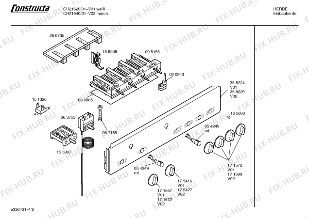 Схема №1 CH21620 с изображением Панель управления для духового шкафа Bosch 00358224