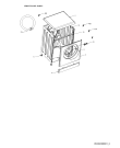 Схема №1 AWG6081/M с изображением Обшивка для стиралки Whirlpool 482000009821