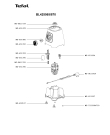 Схема №1 BL425565/870 с изображением Корпусная деталь для электромиксера Tefal MS-651478