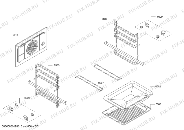 Схема №1 3HB560XCT H.BA.PY.L3D.IN.GLASS.GL/.G.E3_MCTX с изображением Модуль управления, запрограммированный для электропечи Bosch 00746099