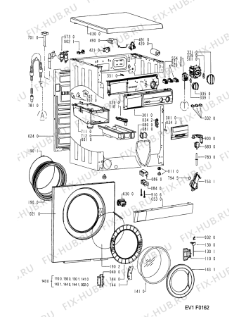 Схема №2 FL756 с изображением Обшивка для стиральной машины Whirlpool 481245219848