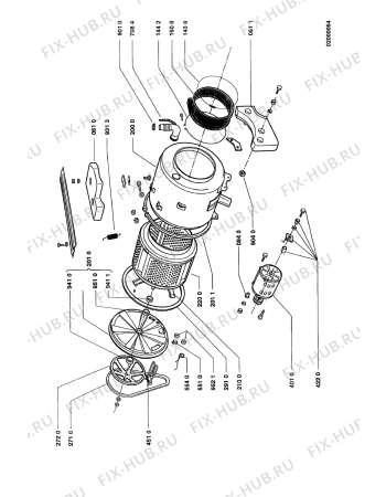 Схема №1 AWG 195 с изображением Декоративная панель для стиралки Whirlpool 481945319776