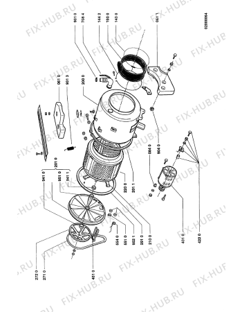 Схема №1 AWG 327/3 с изображением Фиксатор для стиралки Whirlpool 481941878178