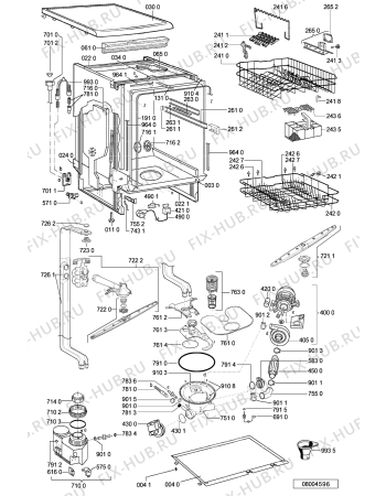 Схема №1 ADP 6516 WH с изображением Обшивка для посудомойки Whirlpool 481245373317
