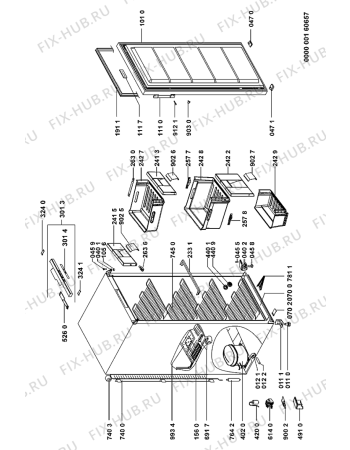 Схема №1 GKNA 3250 с изображением Дверка для холодильника Whirlpool 481241610382