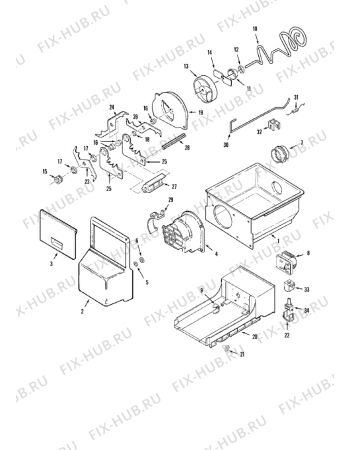 Взрыв-схема стиральной машины Whirlpool GC2227GEH1 (F092687) - Схема узла