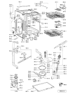 Схема №1 WW 53 SC с изображением Модуль (плата) управления для посудомойки Whirlpool 481221838381