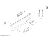Схема №1 SN26E800EU с изображением Передняя панель для посудомоечной машины Siemens 00677688