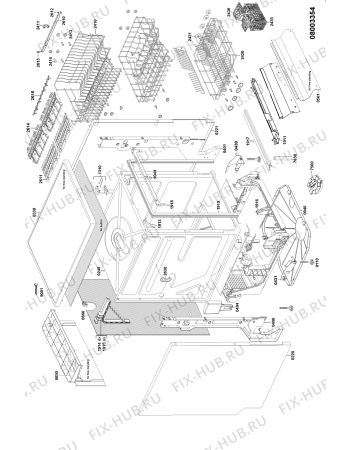 Схема №1 ADP 588 WH с изображением Обшивка для посудомоечной машины Whirlpool 481290500233