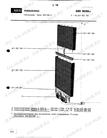 Взрыв-схема холодильника Aeg SANTO 230 180 W - Схема узла Section2