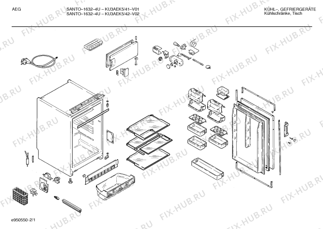 Схема №1 KU5AEL5 с изображением Плата для холодильной камеры Bosch 00350886